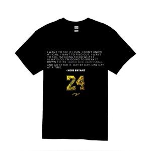 Black Graphic T-Shirt Kobe Bryant